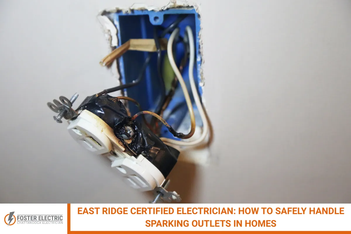 East Ridge Certified Electrician: How to Safely Handle Sparking Outlets in Homes