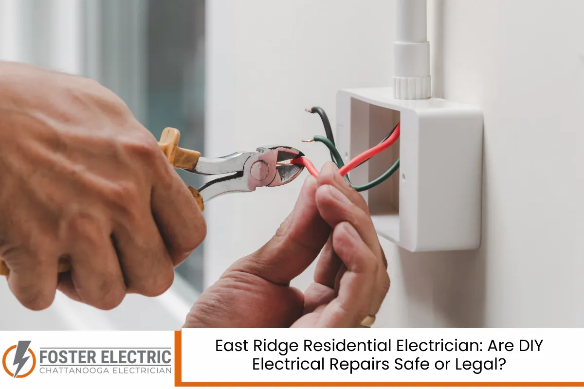 East Ridge Residential Electrician: Are DIY Electrical Repairs Safe or Legal?