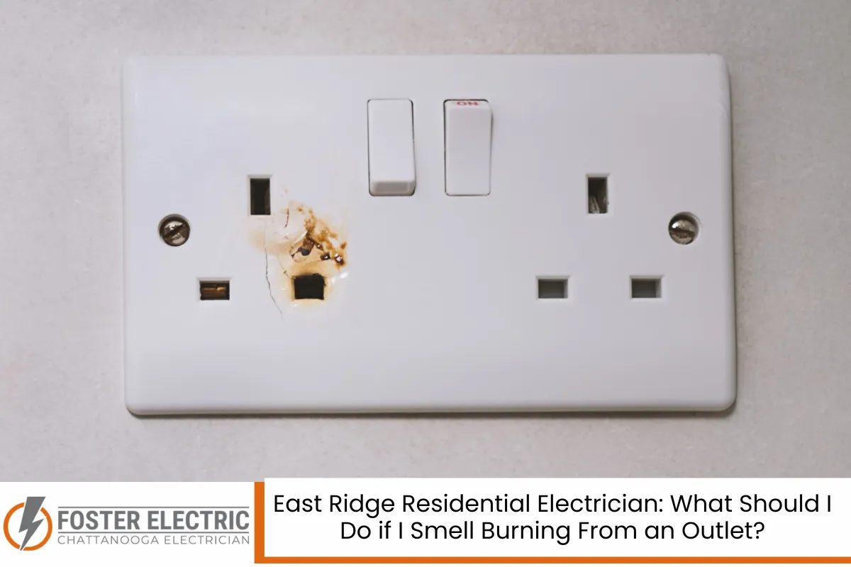 East Ridge Residential Electrician: What Should I Do if I Smell Burning From an Outlet?