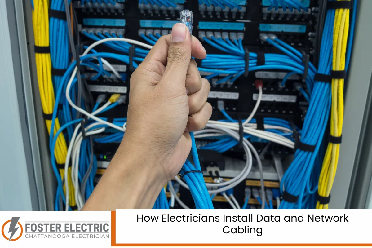 How Electricians Install Data and Network Cabling