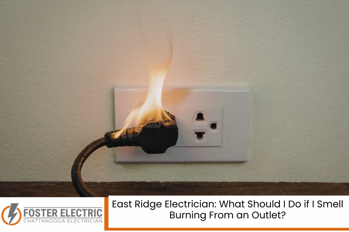 East Ridge Electrician: What Should I Do if I Smell Burning From an Outlet?